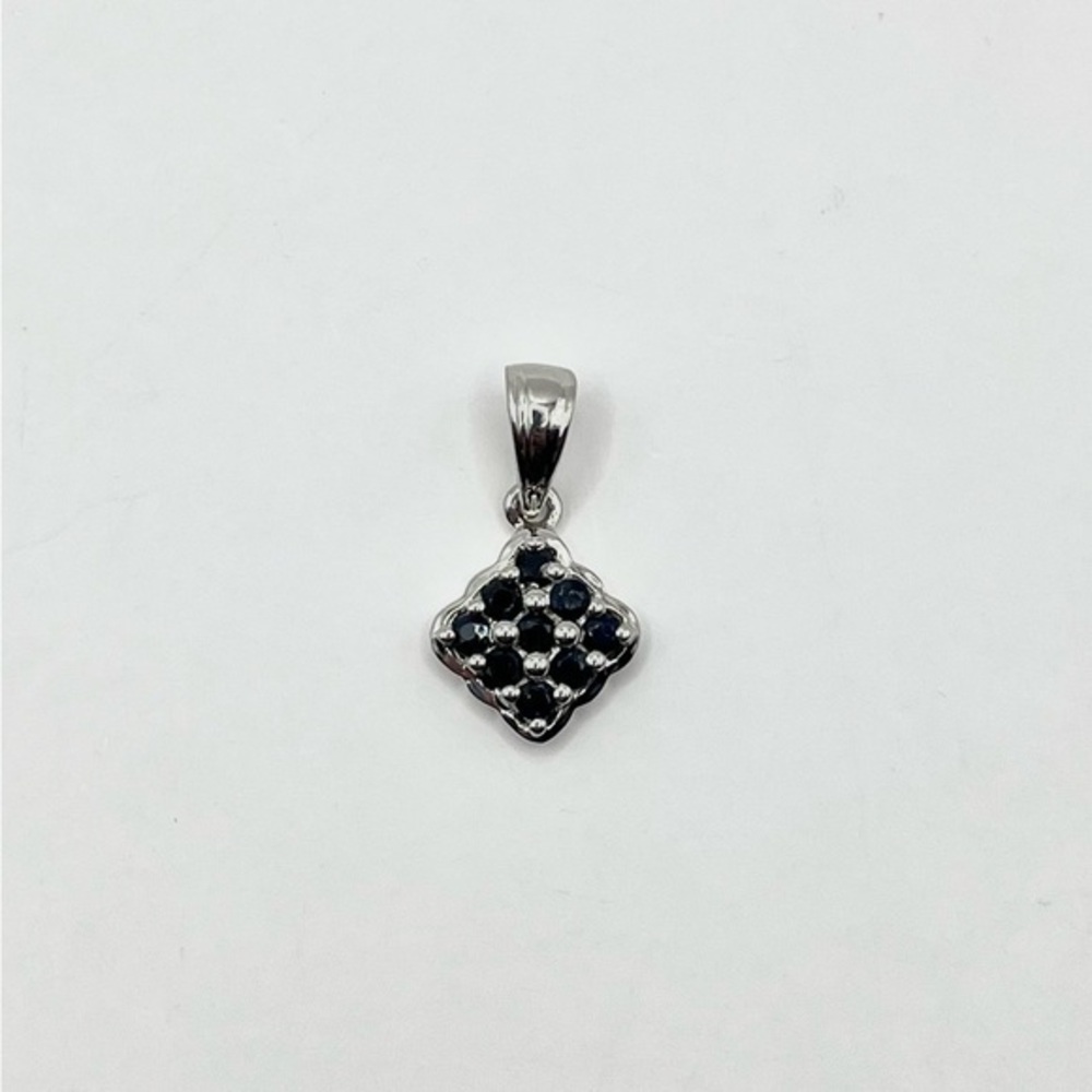 Genuine Sapphire Silver Pendant